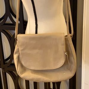 Halston Heritage- Taupe Leather Crossbody
